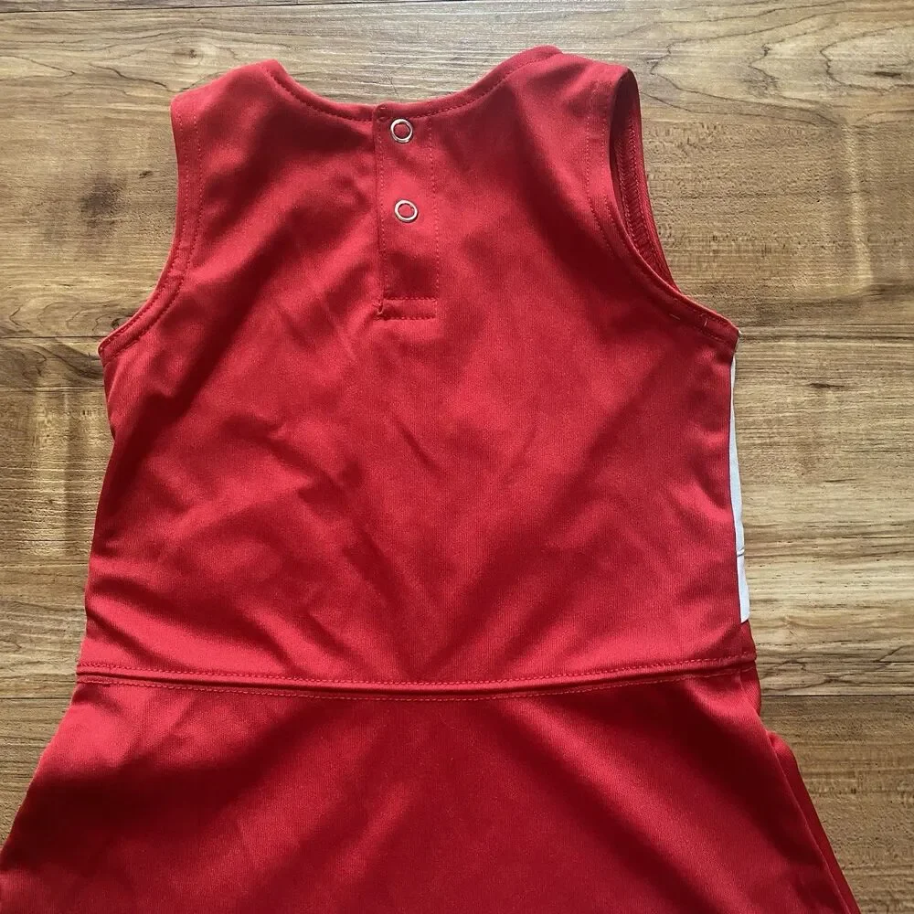 Ohio State Buckeyes Toddler 18 Girl Month Football Cheerleader Outfit Dress OSU